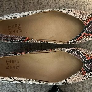 Naturalizer  faux snakeskin Sz 10 New Ballet flat
